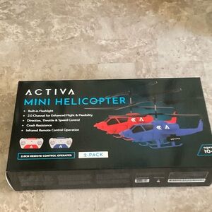 Ativa Dual Mini Helicopter Set - Red and Blue